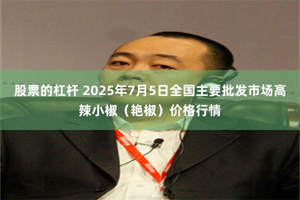 股票的杠杆 2025年7月5日全国主要批发市场高辣小椒（艳椒）价格行情